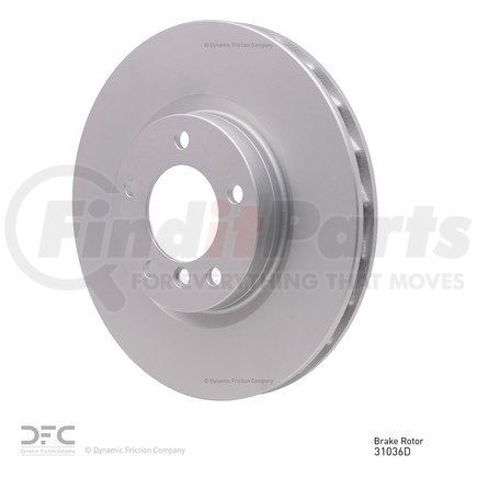604-31036D by DYNAMIC FRICTION COMPANY - GEOSPEC Coated Rotor - Blank