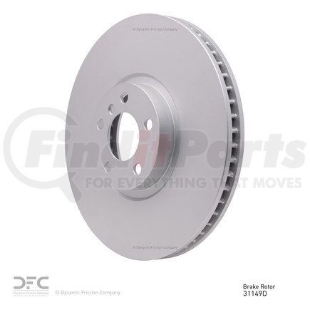 604-31149D by DYNAMIC FRICTION COMPANY - GEOSPEC Coated Rotor - Blank