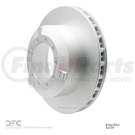 604-54159 by DYNAMIC FRICTION COMPANY - GEOSPEC Coated Rotor - Blank