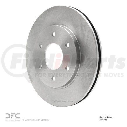 604-67091 by DYNAMIC FRICTION COMPANY - GEOSPEC Coated Rotor - Blank