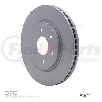 604-67092 by DYNAMIC FRICTION COMPANY - GEOSPEC Coated Rotor - Blank