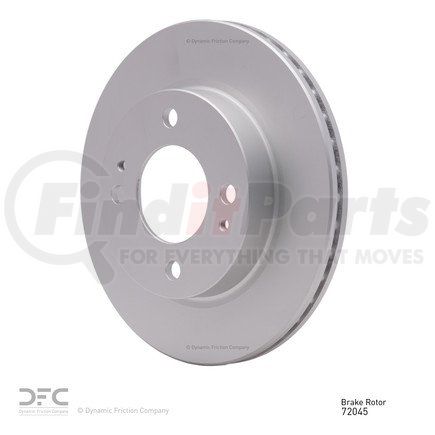 604-72045 by DYNAMIC FRICTION COMPANY - GEOSPEC Coated Rotor - Blank