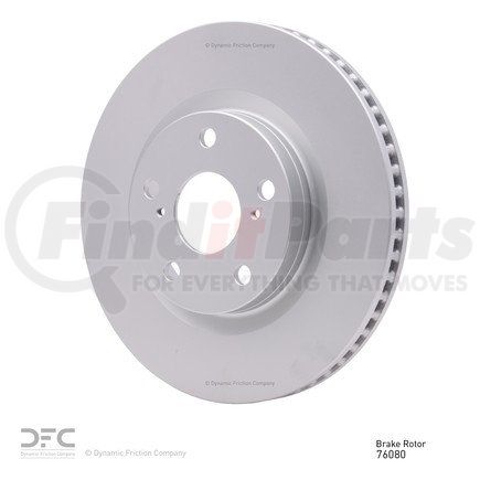 604-76080 by DYNAMIC FRICTION COMPANY - GEOSPEC Coated Rotor - Blank