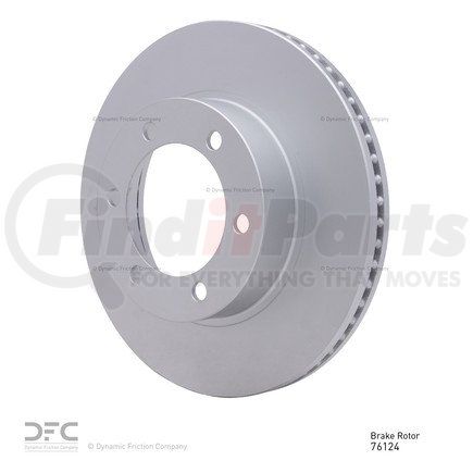 604-76124 by DYNAMIC FRICTION COMPANY - GEOSPEC Coated Rotor - Blank