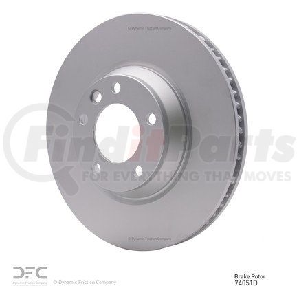 604-74051D by DYNAMIC FRICTION COMPANY - GEOSPEC Coated Rotor - Blank