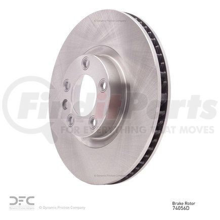 604-74056D by DYNAMIC FRICTION COMPANY - GEOSPEC Coated Rotor - Blank