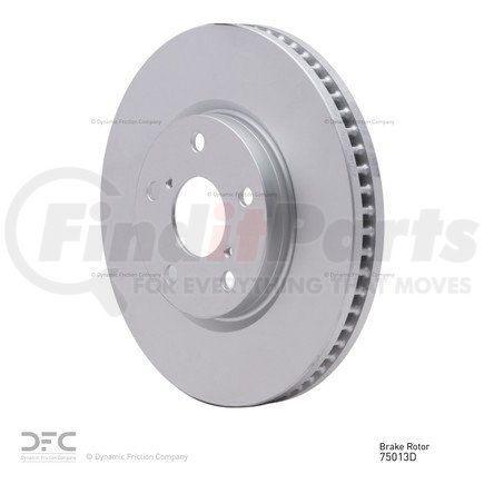 604-75013D by DYNAMIC FRICTION COMPANY - GEOSPEC Coated Rotor - Blank