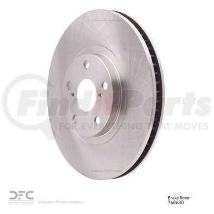 604-76063D by DYNAMIC FRICTION COMPANY - GEOSPEC Coated Rotor - Blank