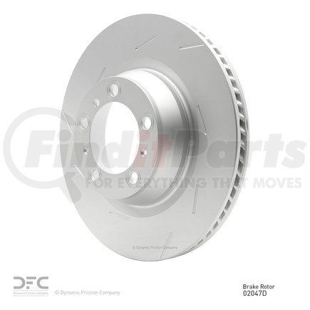 614-02047D by DYNAMIC FRICTION COMPANY - GEOSPEC Coated Rotor - Slotted