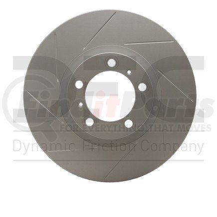 614-02056D by DYNAMIC FRICTION COMPANY - GEOSPEC Coated Rotor - Slotted