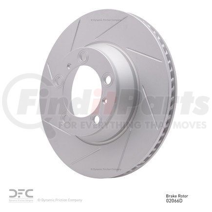 614-02066D by DYNAMIC FRICTION COMPANY - GEOSPEC Coated Rotor - Slotted