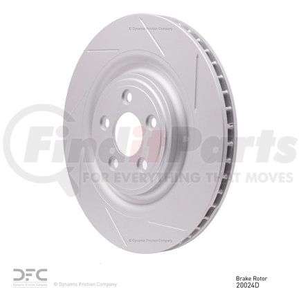 614-20024D by DYNAMIC FRICTION COMPANY - DFC GEOSPEC Coated Rotor - Slotted