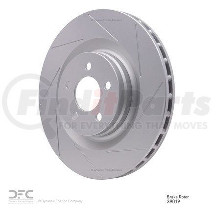 614-39019 by DYNAMIC FRICTION COMPANY - GEOSPEC Coated Rotor - Slotted
