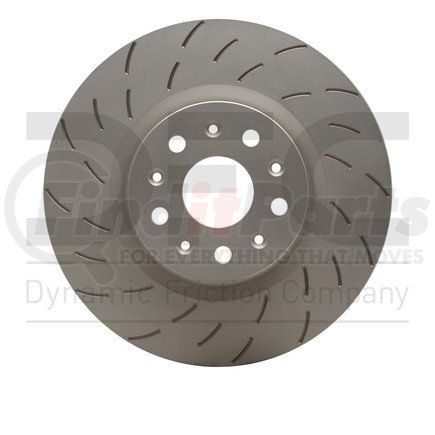 614-46057D by DYNAMIC FRICTION COMPANY - GEOSPEC Coated Rotor - Slotted