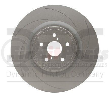 614-75037D by DYNAMIC FRICTION COMPANY - GEOSPEC Coated Rotor - Slotted