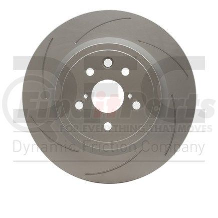 614-75040D by DYNAMIC FRICTION COMPANY - GEOSPEC Coated Rotor - Slotted