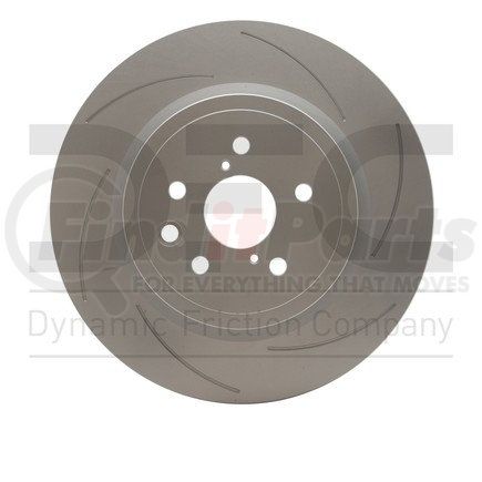 614-75039D by DYNAMIC FRICTION COMPANY - GEOSPEC Coated Rotor - Slotted