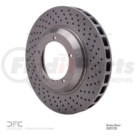 620-02012D by DYNAMIC FRICTION COMPANY - Disc Brake Rotor - Drilled