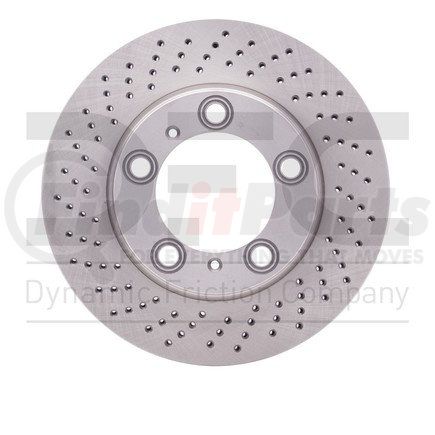 620-02043D by DYNAMIC FRICTION COMPANY - Disc Brake Rotor - Drilled