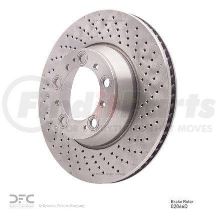 620-02066D by DYNAMIC FRICTION COMPANY - Disc Brake Rotor - Drilled