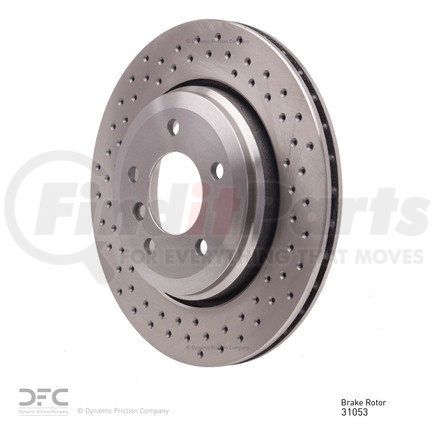 620-31053 by DYNAMIC FRICTION COMPANY - Disc Brake Rotor - Drilled