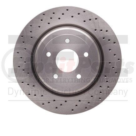 620-47035 by DYNAMIC FRICTION COMPANY - Disc Brake Rotor - Drilled
