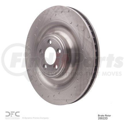 610-20022D by DYNAMIC FRICTION COMPANY - Disc Brake Rotor - Slotted