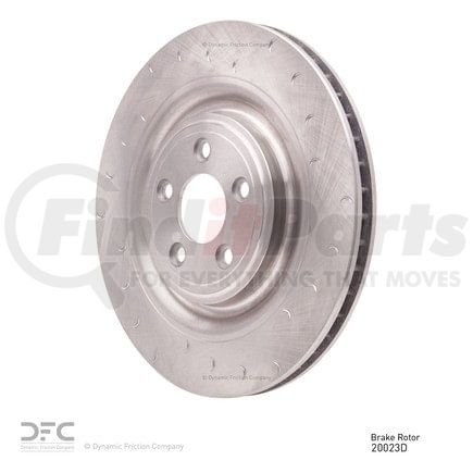 610-20023D by DYNAMIC FRICTION COMPANY - Disc Brake Rotor - Slotted