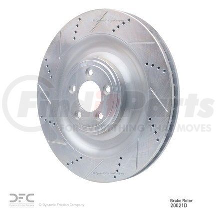 610-20021D by DYNAMIC FRICTION COMPANY - Disc Brake Rotor - Slotted