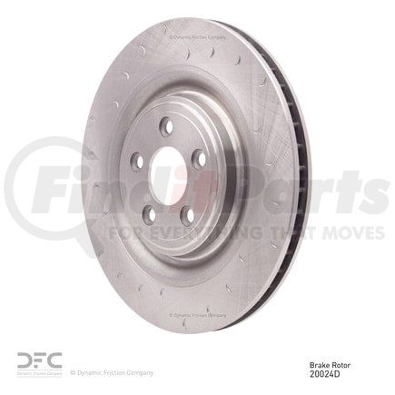 610-20024D by DYNAMIC FRICTION COMPANY - Disc Brake Rotor - Slotted