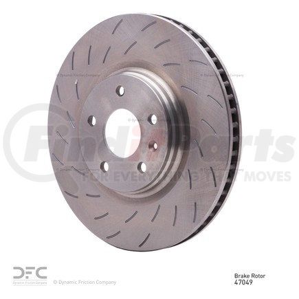 610-47049 by DYNAMIC FRICTION COMPANY - Disc Brake Rotor - Slotted