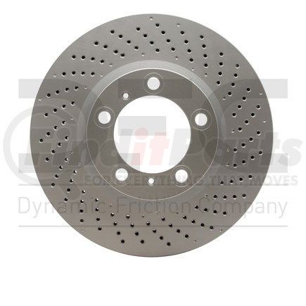 624-02052D by DYNAMIC FRICTION COMPANY - GEOSPEC Coated Rotor - Drilled