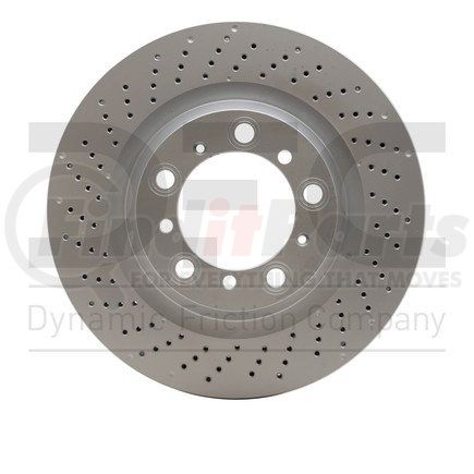 624-02110D by DYNAMIC FRICTION COMPANY - GEOSPEC Coated Rotor - Drilled