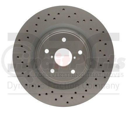 624-13041 by DYNAMIC FRICTION COMPANY - GEOSPEC Coated Rotor - Drilled
