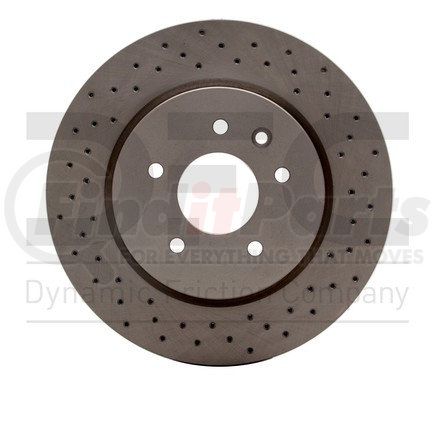 62420017 by DYNAMIC FRICTION COMPANY - DFC GEOSPEC Coated Rotor - Drilled