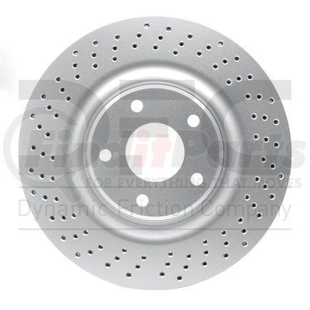 624-46019 by DYNAMIC FRICTION COMPANY - GEOSPEC Coated Rotor - Drilled