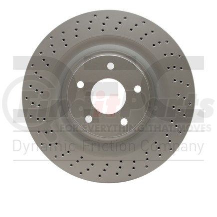 624-47034 by DYNAMIC FRICTION COMPANY - GEOSPEC Coated Rotor - Drilled