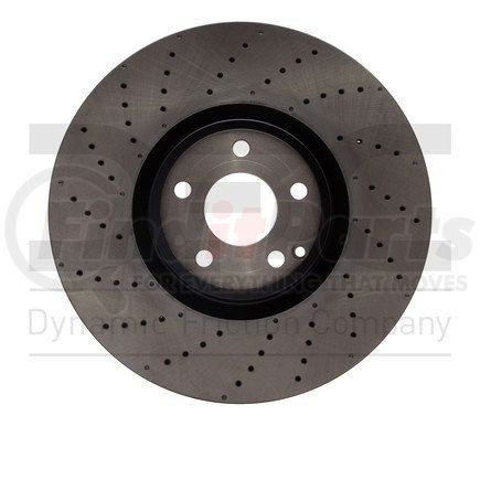624-63103 by DYNAMIC FRICTION COMPANY - GEOSPEC Coated Rotor - Drilled