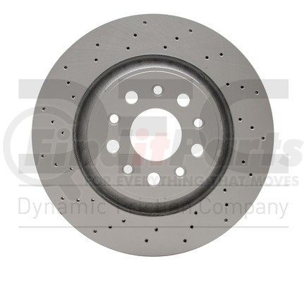 624-79010 by DYNAMIC FRICTION COMPANY - GEOSPEC Coated Rotor - Drilled