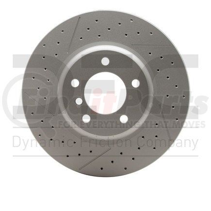 63031085 by DYNAMIC FRICTION COMPANY - Disc Brake Rotor - Drilled and Slotted