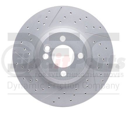 630-32006 by DYNAMIC FRICTION COMPANY - Disc Brake Rotor - Drilled and Slotted