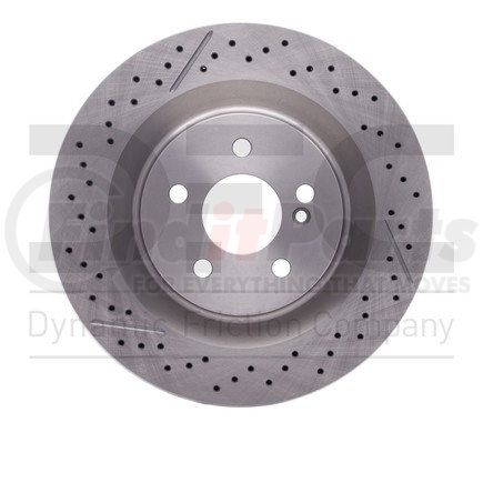 630-63068 by DYNAMIC FRICTION COMPANY - Disc Brake Rotor - Drilled and Slotted