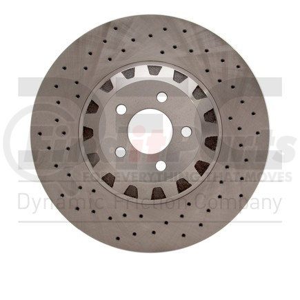 620-54080D by DYNAMIC FRICTION COMPANY - Disc Brake Rotor - Drilled
