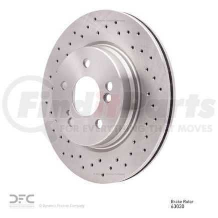 620-63030 by DYNAMIC FRICTION COMPANY - Disc Brake Rotor - Drilled