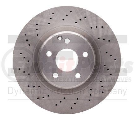 620-63033 by DYNAMIC FRICTION COMPANY - Disc Brake Rotor - Drilled