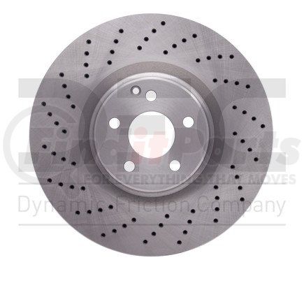 620-63058 by DYNAMIC FRICTION COMPANY - Disc Brake Rotor - Drilled