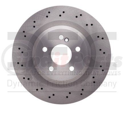 620-63062 by DYNAMIC FRICTION COMPANY - Disc Brake Rotor - Drilled