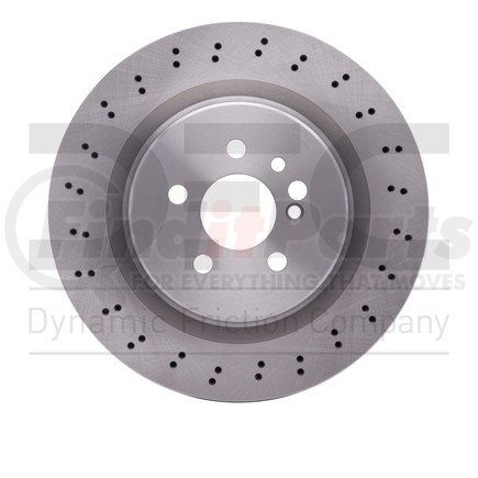 620-63069 by DYNAMIC FRICTION COMPANY - Disc Brake Rotor - Drilled