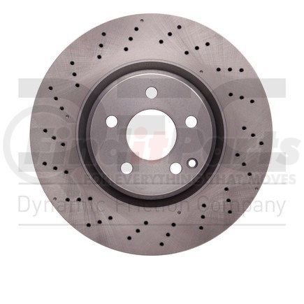 620-63079 by DYNAMIC FRICTION COMPANY - Disc Brake Rotor - Drilled