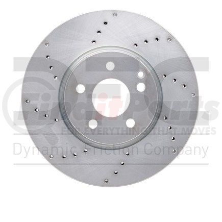 620-63085 by DYNAMIC FRICTION COMPANY - Disc Brake Rotor - Drilled